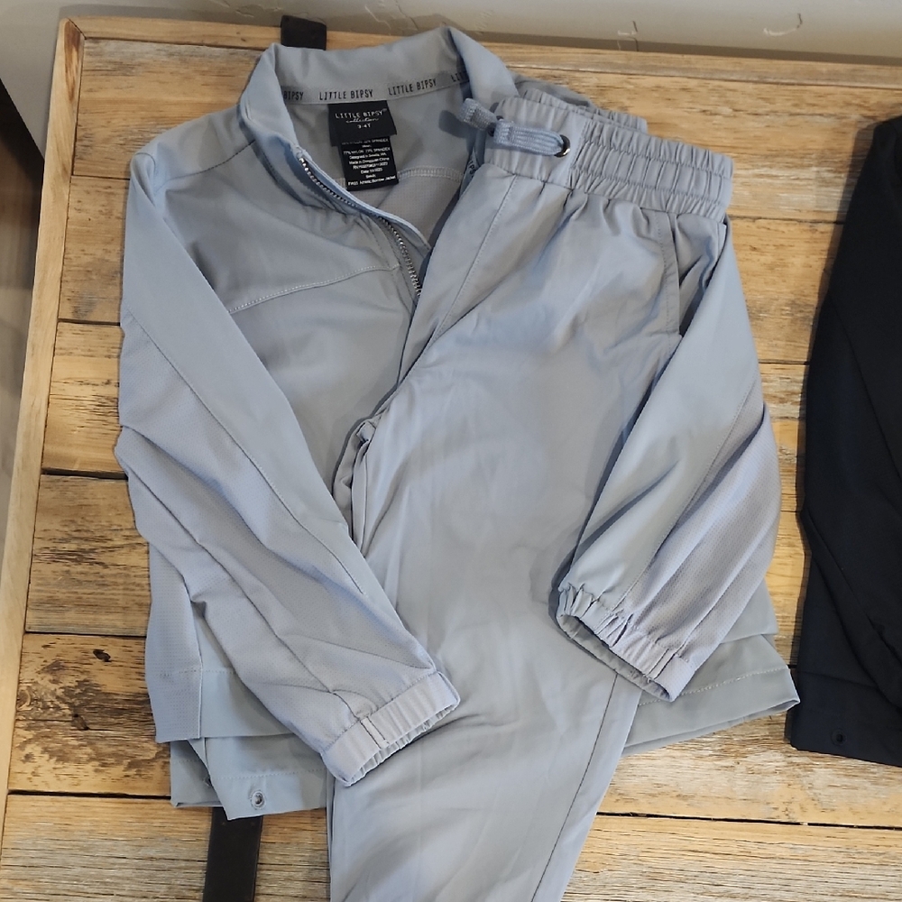 Little Bipsy Gray Athletic Jacket/Pant
